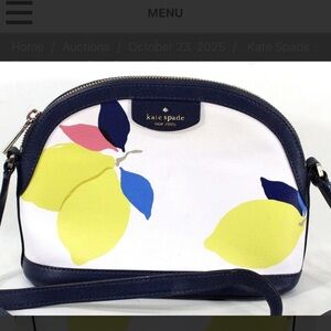 Kate Spade Sylvia Lemon Zest Dome Crossbody bag, style number WKRU6857.